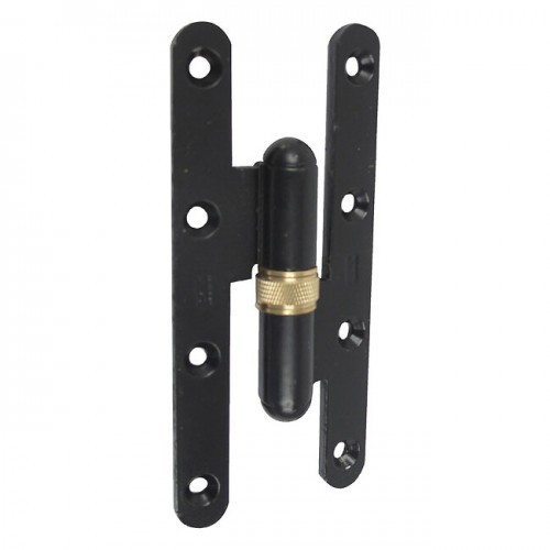 Paumelle picarde réglable noire 160x70 pour rénover une porte en bois