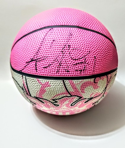 Amare Stoudemire SIGNED Basketball New York Knicks Small Pink Girl Ball 🏀 - Picture 2 of 8