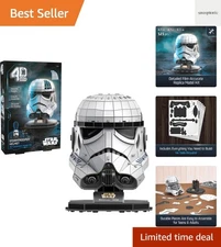 Star Wars Stormtrooper Helmet 3D Model Kit with Stand, Star Wars Collectibles...