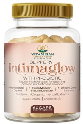 Slippery Elm Capsules for Women Intimate Comfort Probiotic Balance 60 Caps