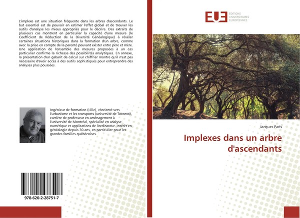 Jacques Paris | Implexes Dans Un Arbre D'ascendants | Taschenbuch | FranzöSisch-image