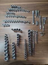 130pc. Craftsman Assorted Socket Lot All Marked Made In Usa 14 12 38 Drive