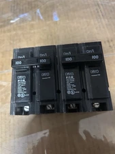 Eaton Double Pole Type QP Circuit Breaker 100-Amp BR2100 2 Of Them