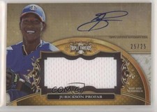 2013 Triple Threads Unity Jumbo Relics Gold 25/25 Jurickson Profar Auto p7m