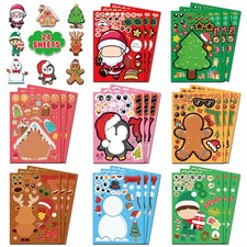 Stocking Stuffers for Kids,Christmas Stickers,DIY Christmas Crafts for Kids