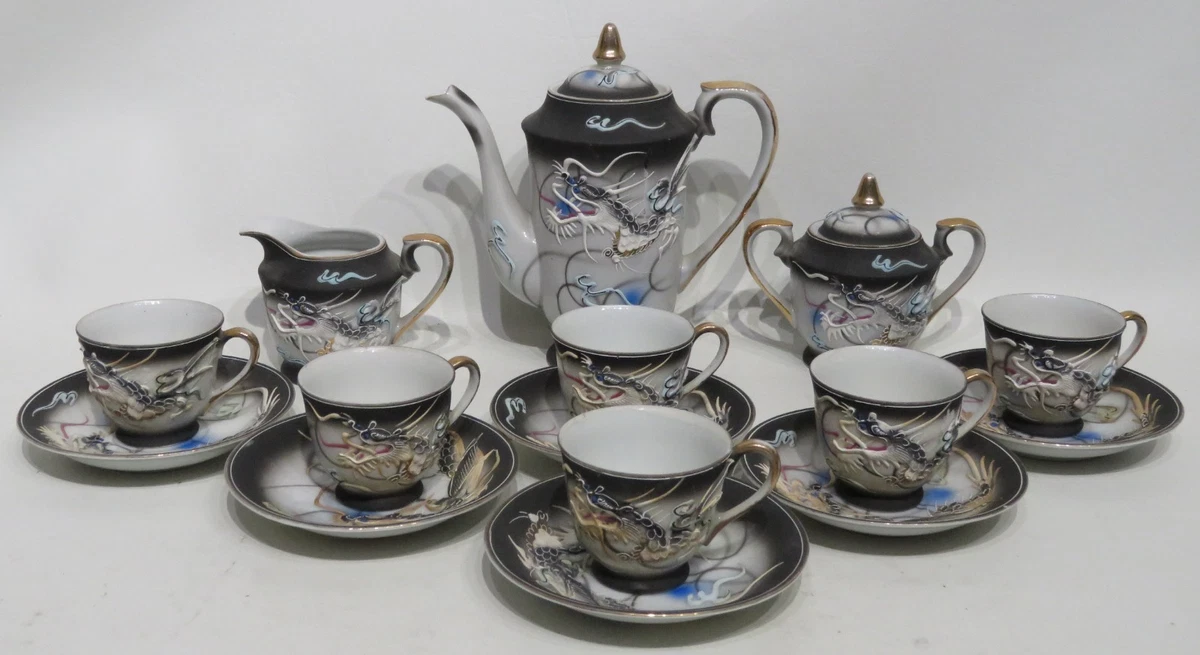 Dragon Tea Set In Collectible Japanese Teapots & Tea Sets (1900