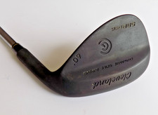 RARE SECOND HAND CLEVELAND RTG+ 588 DSG RAW BLACK-OUT 60 DEGREE LOB WEDGE