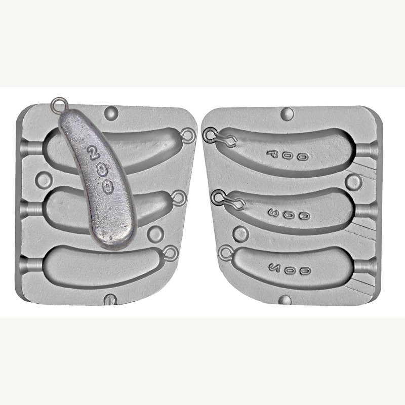 Moule à plombs traîne en aluminium A3 MOU027 de haute précision