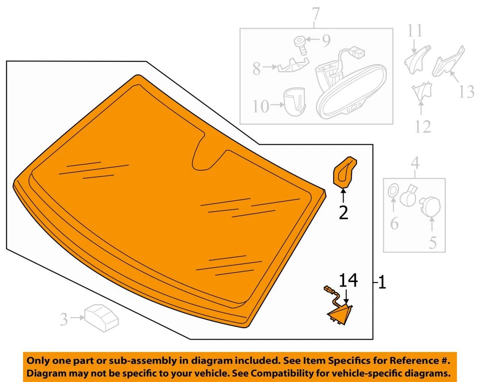 AUDI Q7 2017-2019 PARABRISAS DELANTERO DE CRISTAL CON PANTALLA FRONTAL *SOLO RECOGIDA LOCAL* Foto 3 de 4