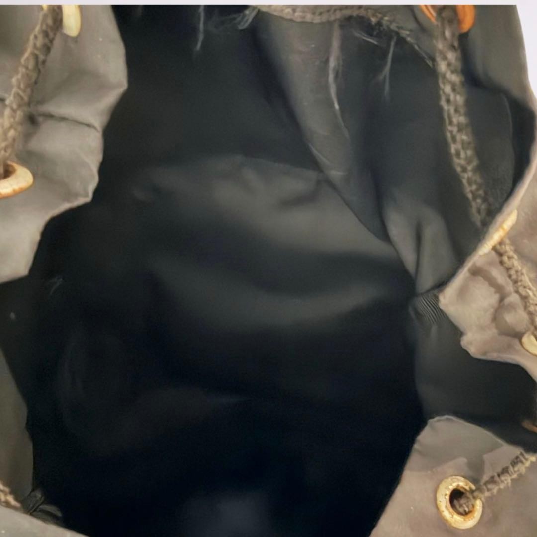 PRADA backpack triangular logo drawstring black u… - image 8