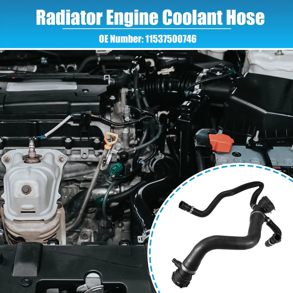 Tubo de manguera de refrigerante de radiador superior para BMW X5 2000 2001 4.4i 4.4L Nº11537500746 Foto 3 de 4