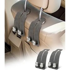 Headrest Hooks for Car 2pcs, Bling Rhinestones Crystal Hooks Purse Hook for Car