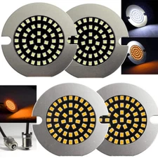 Eagle Lights Midnight Edition 3 1/4" Front and Rear LED Turn Signals For Harley-