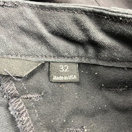 1620 Double Knee Cordura Pants Men 32x30 Black Utility Carpenter USA Faded/Stain - Picture 7 of 14