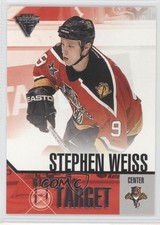 2002-03 Pacific Private Stock Titanium Right on Target Stephen Weiss #10 0a4