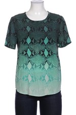 EQUIPMENT Bluse Damen Oberteil Hemd Hemdbluse Gr. S Seide Türkis #jfkgd9d