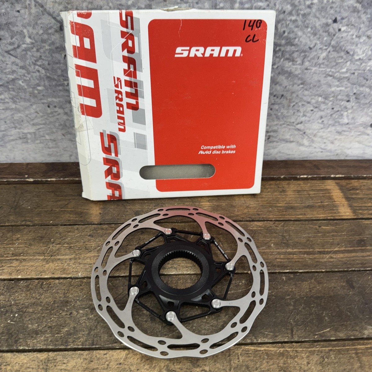 SRAM Centerline 2-Piece Disc Brake Rotor 140mm Center Lock Silver
