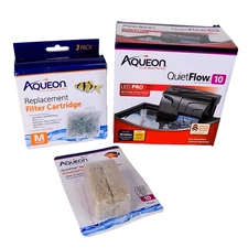 QuietFlow 10 LED PRO Aquarium Power Filter + Replacement & Specialty Filters NIB