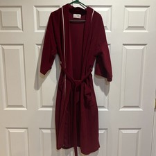 Vintage JCPenney Burgundy Belted Lounge Robe Women s Made in USA