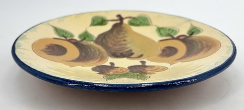 Piatto/targa da parete vintage PUIGDEMONT ARTE SPAGNOLA CERAMICA design frutta 24,5 cm - Foto 2 di 10
