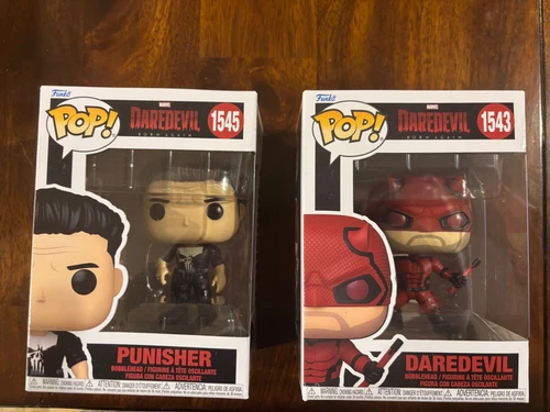 Funko POP! Daredevil Born Again Daredevil & Punisher 1545 1543