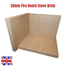 Fire Board Heat Proof Brick Vermiculite Fireboard 25mm Firebrick CHOOSE SIZE UK