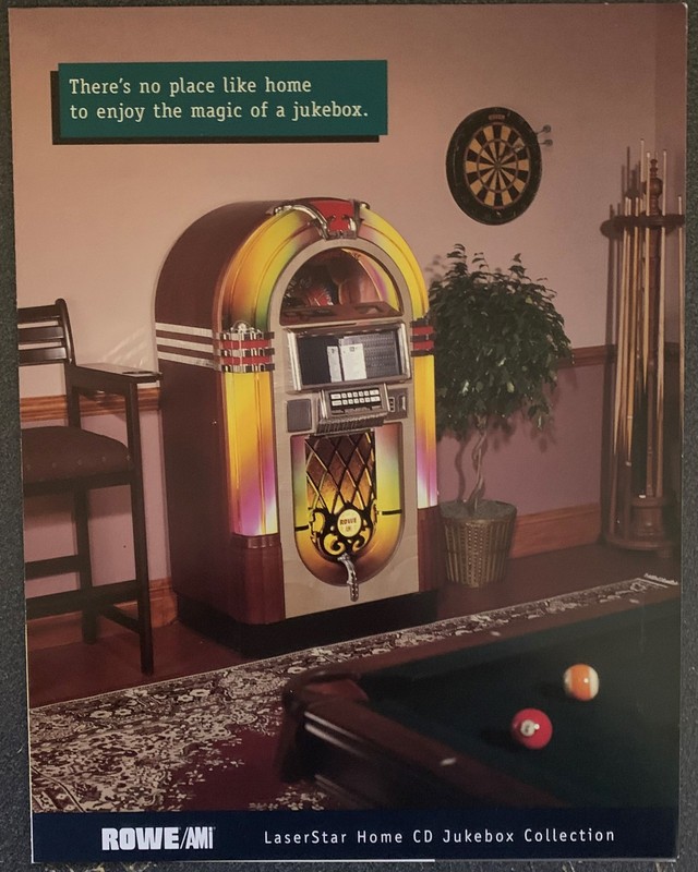 ROWE AMi LaserStar Home CD Jukebox Collection Flyer 1999 - RARE - Box Shipped