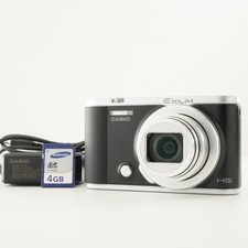 CASIO EXILIM EX-ZR1800 Black With 4GB SDHC Card Digital Camera from Japan 8188