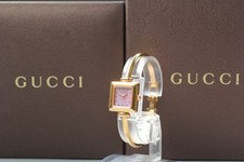 [Near MINTw/Box] Vintage GUCCI 1900L Gold Pink Shell Dial Quartz Women's Watch