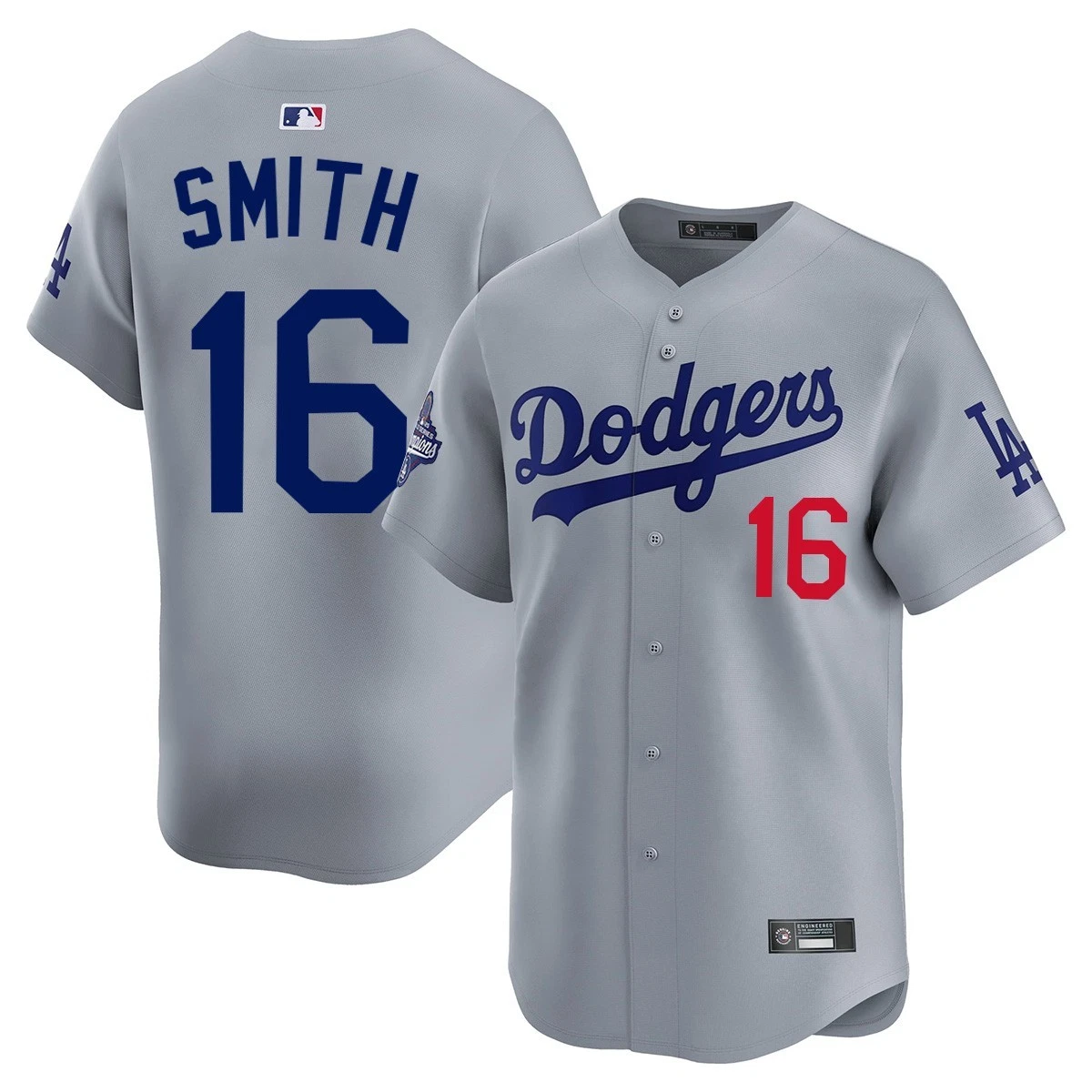 Dodgerss Men's #16 Will Smith 2025 World Series Champions Home Jersey