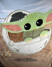 The Mandalorian Baby Yoda Disney Star Wars 48X38 Fleece Plush Throw Blanket