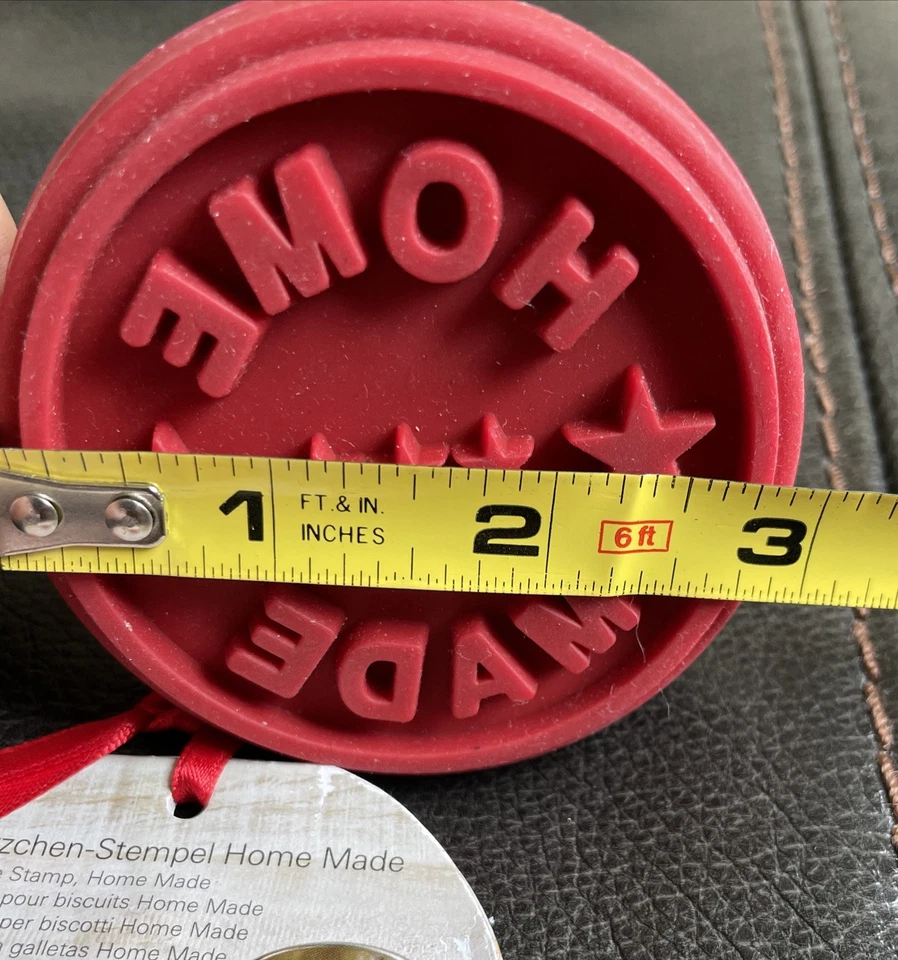 Estampilla BIRKMANN HECHA EN CASA Alemana Goma Madera Vacaciones GALLETAS ESTAMPADOR NUEVO Foto 3 de 4