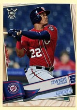 2019 Topps Big League Juan Soto Highlights baseball card #397 Nationals