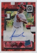2022 Panini Donruss Optic Red Cracked Ice Prizm 16/25 Joan Adon #RRS-AD Auto 0v0
