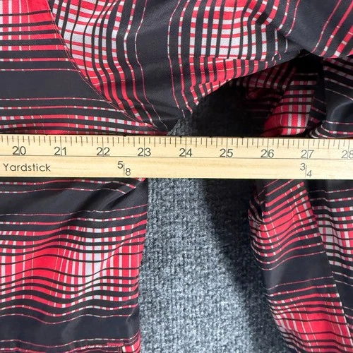 Liquid Mountain Casual Mens Medium Snowboard Ski Hooded Jacket Black Red Plaid image 11