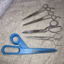 Lot Of 5 Old Rusty Scissors Solingen Clauss White X-Acto