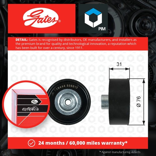 Aux Belt Idler Pulley fits FORD TRANSIT TDCi 2.4D 06 to 14 Guide Deflection New - Picture 1 of 2