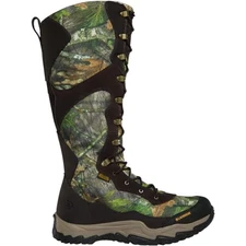 Lacrosse Venom II NWTF 18" Waterproof Snake Boot for Men - Lace-Up with Side Zip