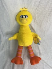 NEW Sesame Street Yellow BIG BIRD 16" Plush Just Play Kids Workshop Tags Toccata