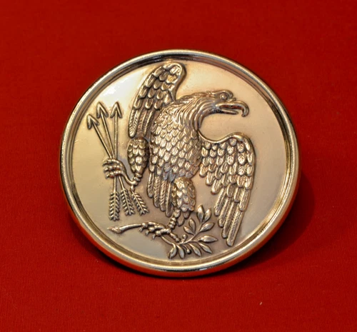 CIVIL WAR ERA UNION EAGLE BREAST CROSS STRAP/CARTRIDGE BOX RESTRIKE NONE FINER!