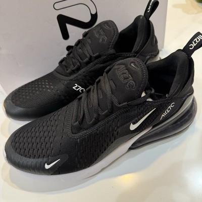 Nike Mens Air Max 270 Black White Shoes Sz 10.5 New Activewear AH8050-002