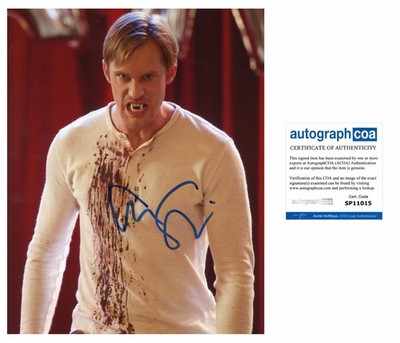 Alexander Skarsgard ''True Blood'' AUTOGRAMM Eric Northman signed 10x8 Foto ACOA