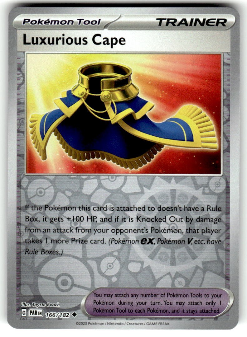 Luxurious Cape Reverse Holo Uncommon SV04: Paradox Rift 166/182 NM