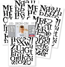 S.E.I 1 1/2-Inch Iron-On T-Shirt Letters, Just for Fun Letter Flock Heat Transfe