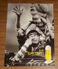 Seltene Werbung BITBURGER Pils - Bitte ein Bit - Rugby 1999