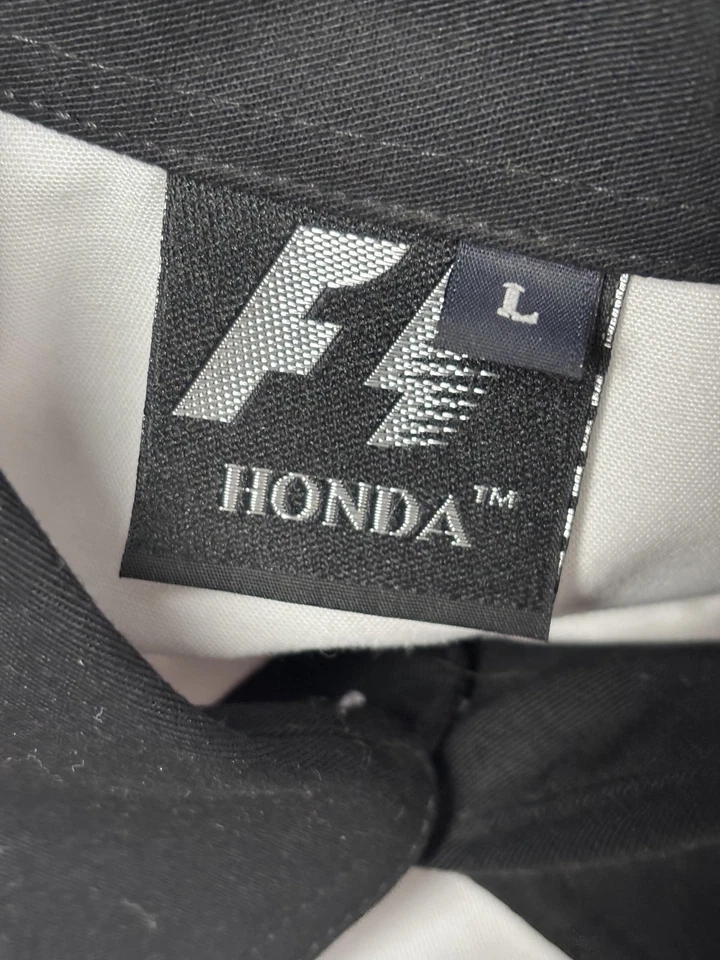 Camisa Lucky Strike BAR Honda Para Hombre Grande Blanca Gris F1 Carreras Fórmula 1 Pit Crew Foto 3 de 4