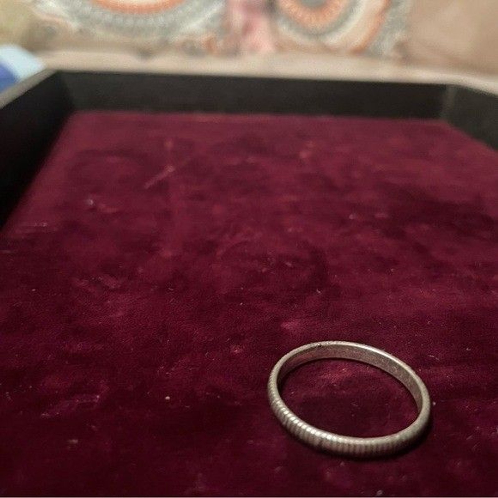 Silver Tone Stackable Statement Ring Set with Bla… - image 8