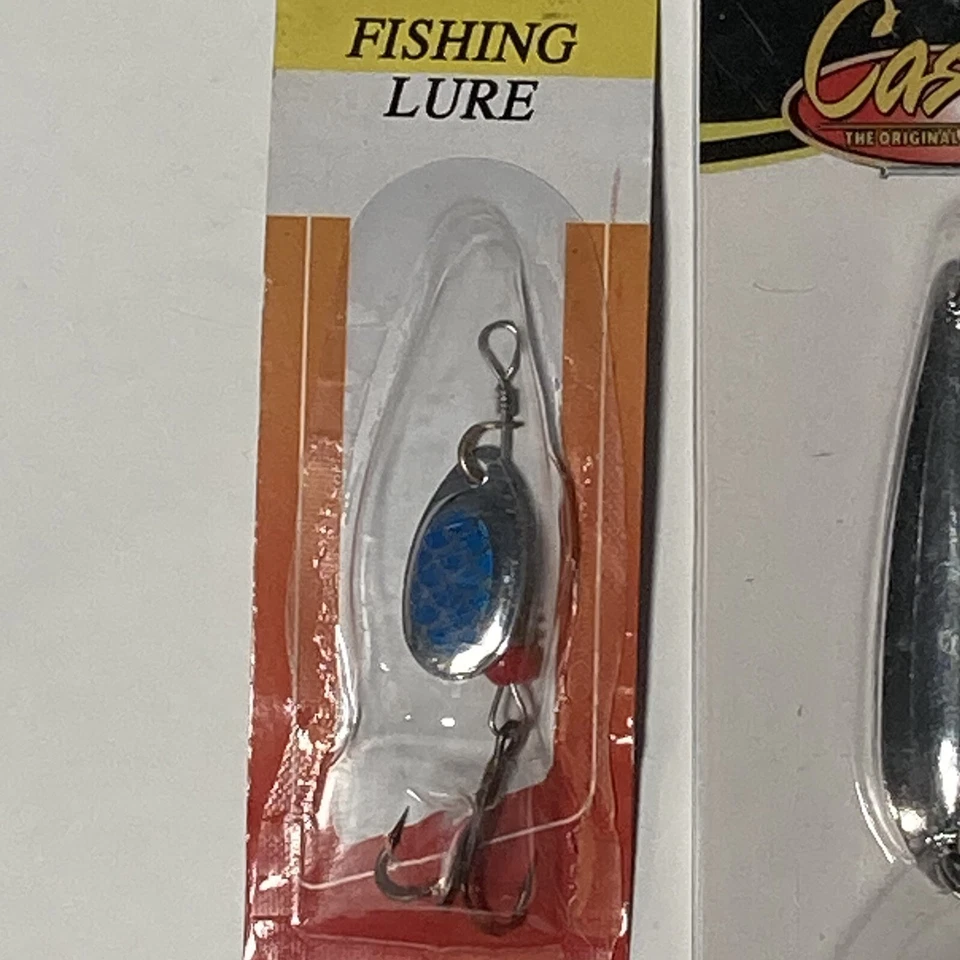 Variety Lot of 4 - Bass Fishing Spinner Spoon Flutter Magic Mimic Minnow Spoon - Image 2 of 4