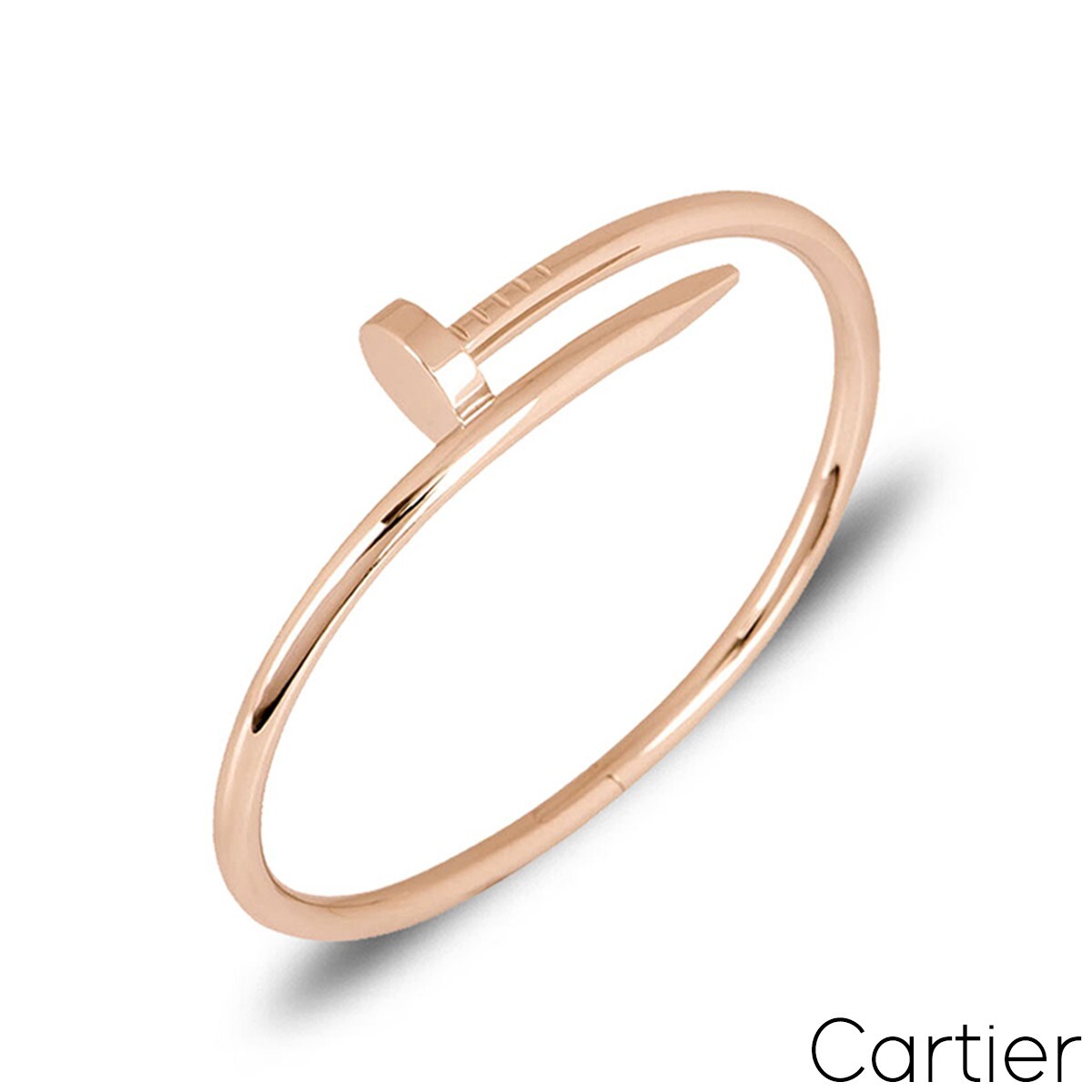 Cartier Rose Gold Plain Juste Un Clou Bracelet Size 19 B6048119 RRP: £7,650