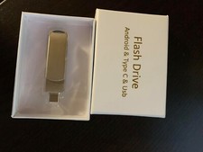 USB C Flash Drive 64GB, 3-in-1 USB 3.0 Thumb Drive External Storage Pen Drive -